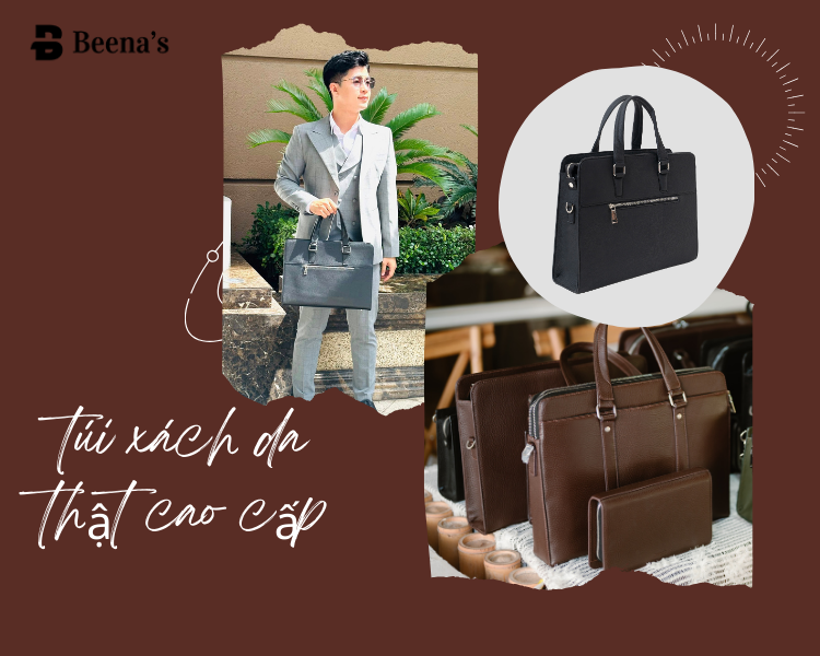 Túi xách da cao cấp - Bí quyết tạo hình ảnh chuyên nghiệp