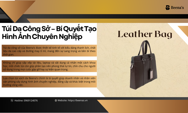 Túi xách da công sở - Bí quyết tạo hình ảnh chuyên nghiệp