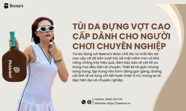 Túi da đựng vợt cao cấp dành cho người chơi chuyên nghiệp 