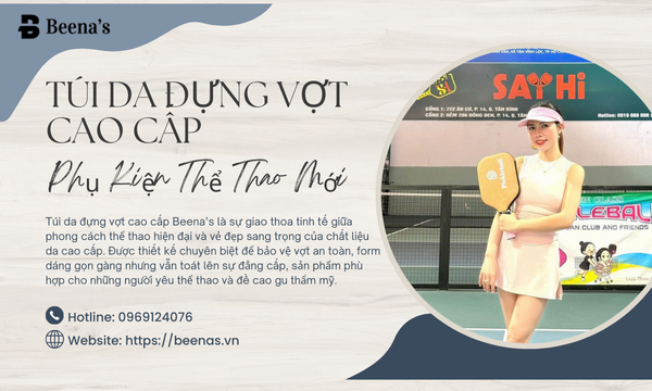 Túi da đựng vợt cao cấp - Phụ kiện thể thao mới 