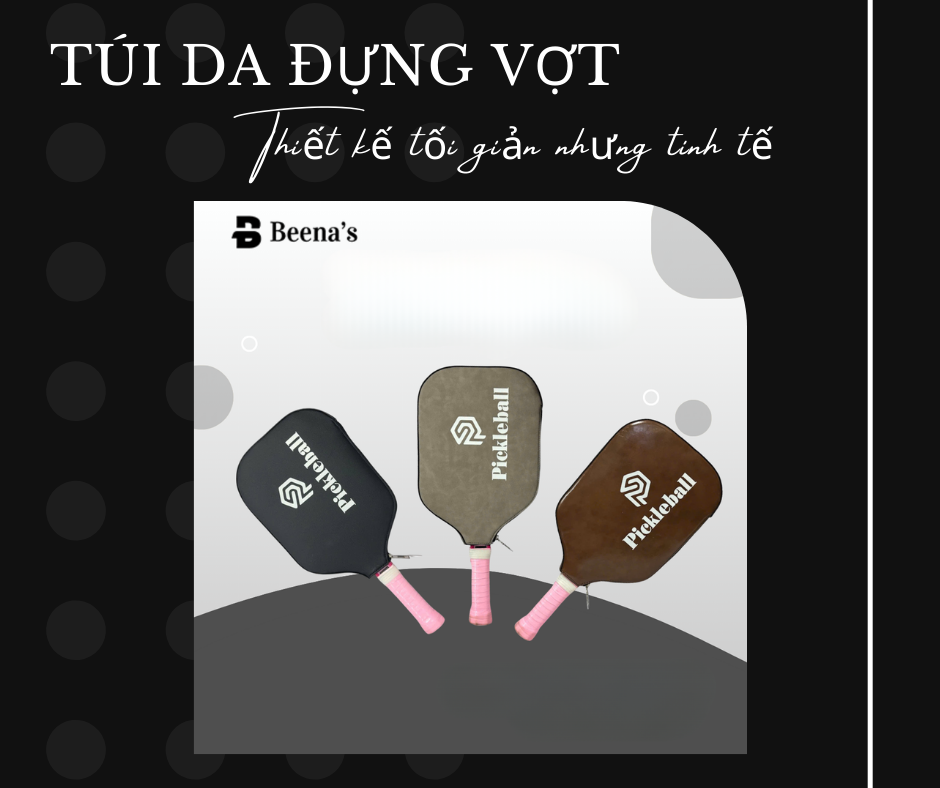 Túi da đựng vợt cao cấp - Phụ Kiện thể thao tiện dụng 