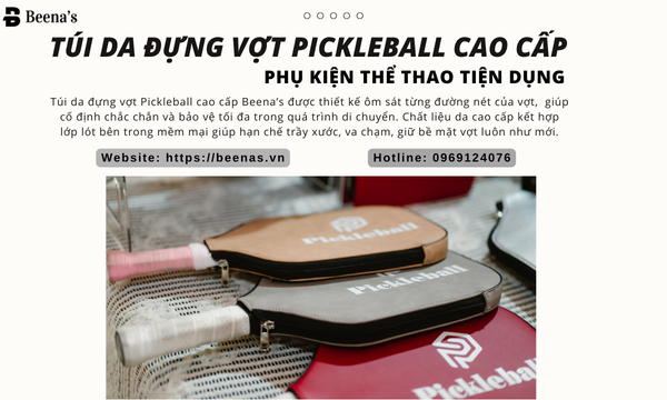 Túi da đựng vợt cao cấp - Phụ kiện thể thao tiện dụng 