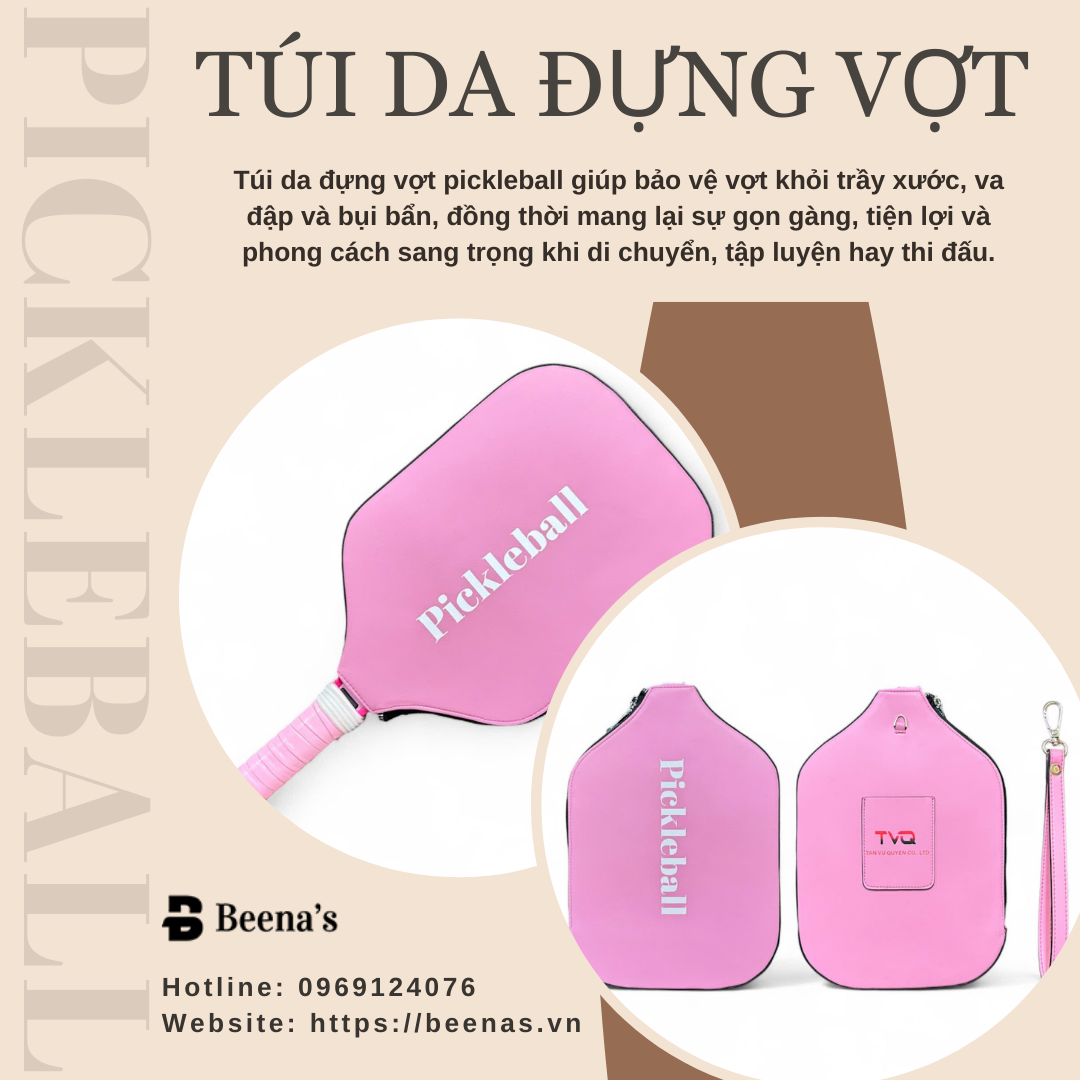 Túi da đựng vợt - Phụ kiện thể thao sang trọng