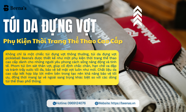 Túi da đựng vợt - Phụ kiện thời trang thể thao cáo cấp 