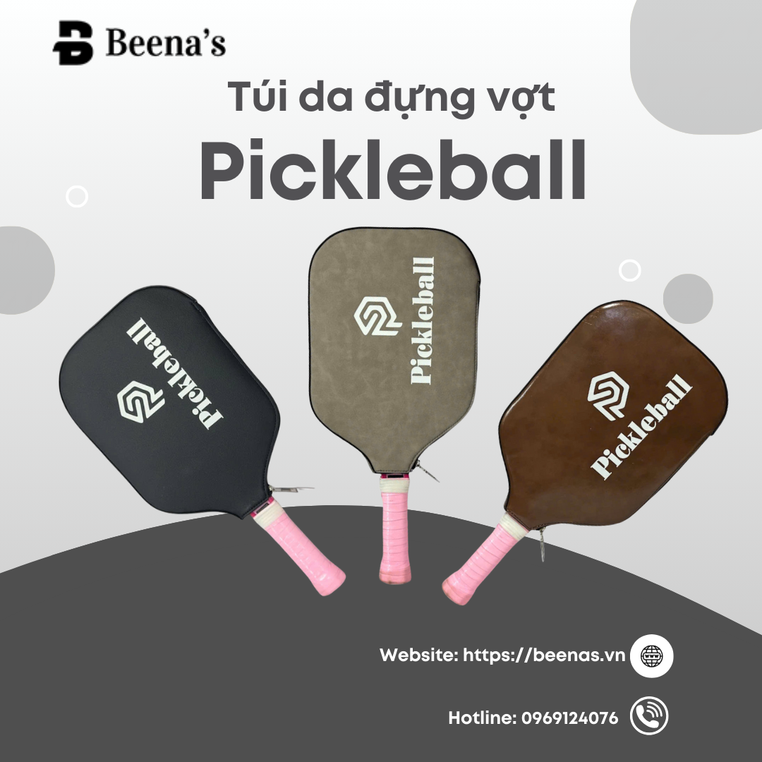 Túi da đựng vợt pickleball nhỏ gọn dễ mang theo