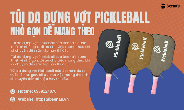 Túi da đựng vợt nhỏ gọn dễ mang theo