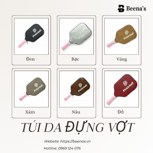 Túi da đựng vợt pickleball - Phụ kiện thể thao cao cấp