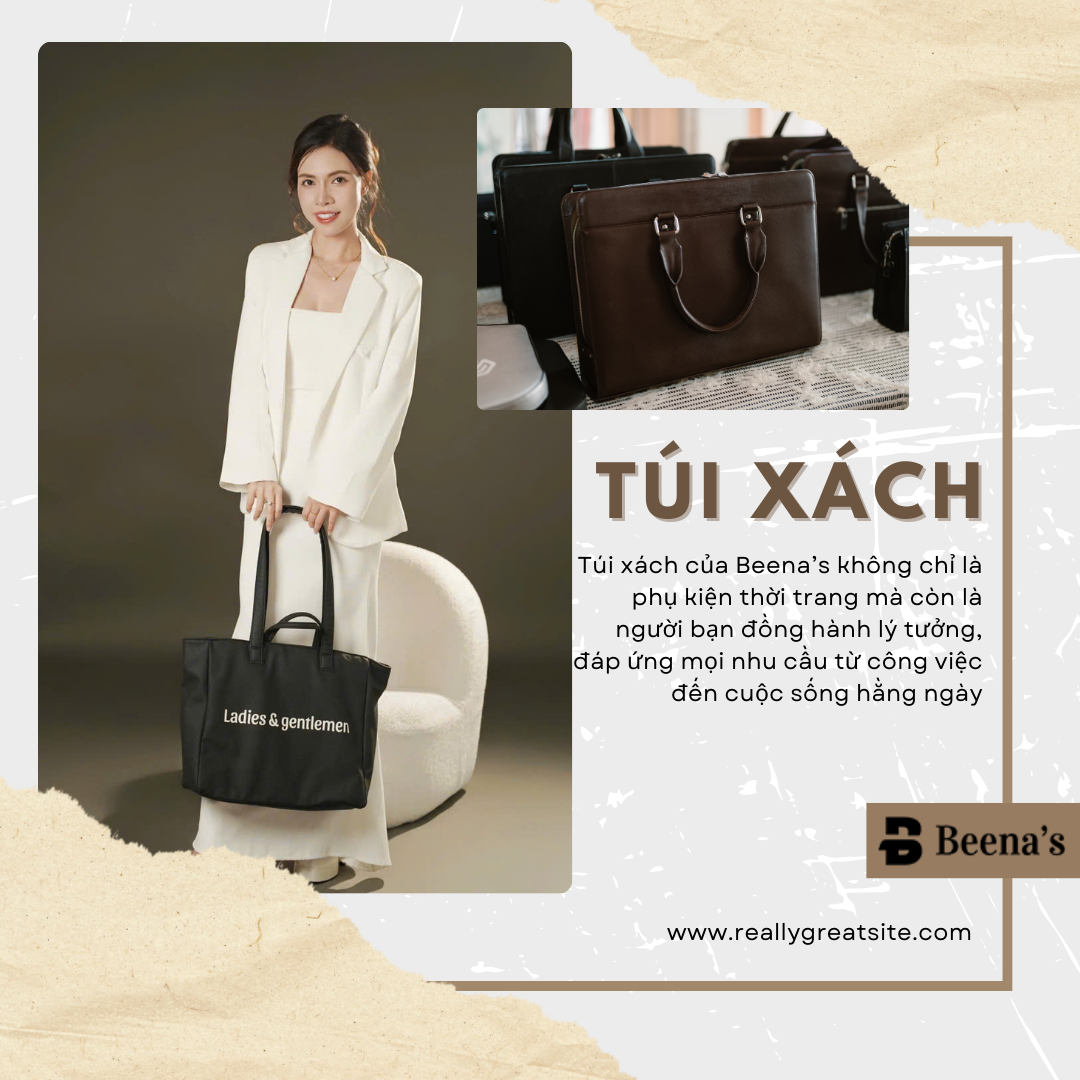 Túi xách da - kết hợp với trang phục công sở