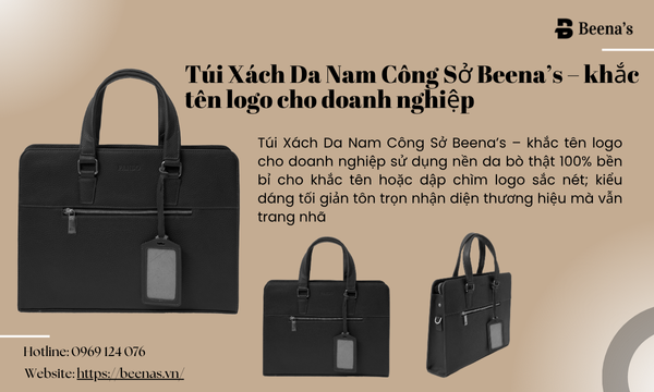 Túi Xách Da Nam - Khác Tên Doanh Nghiệp