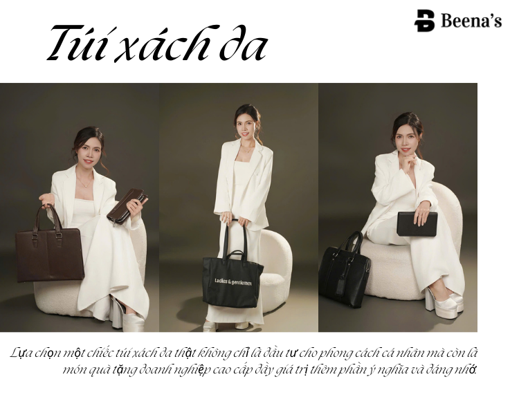 Túi xách da thật - Sản phẩm cao cấp cho mùa lễ tết