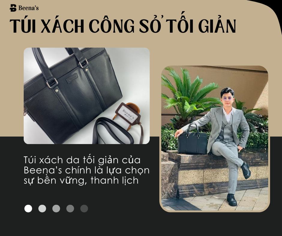 Túi xách da thời trang phong cách tối giản