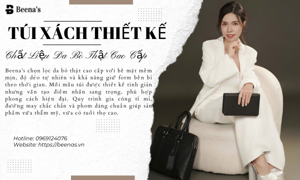 Túi xách thiết kế - chất liệu da bò thật cao cấp 