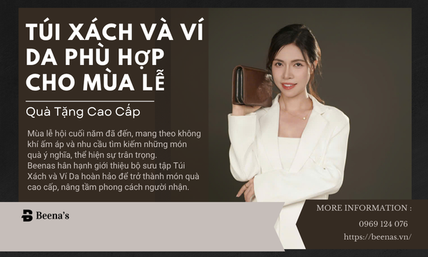 Túi xách và ví da quà tặng cho dịp lễ