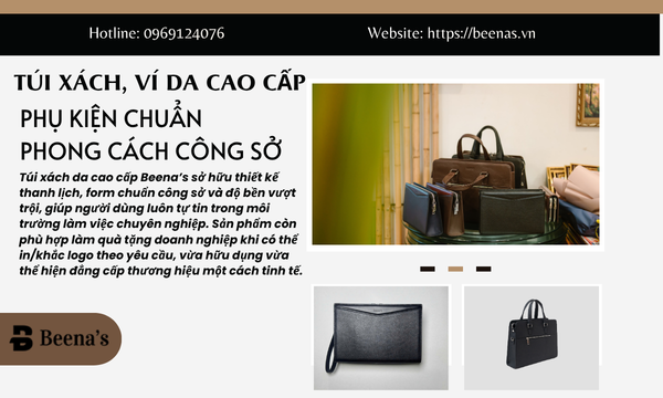Túi xách, ví da - Phụ kiện chuẩn phong cách công sở