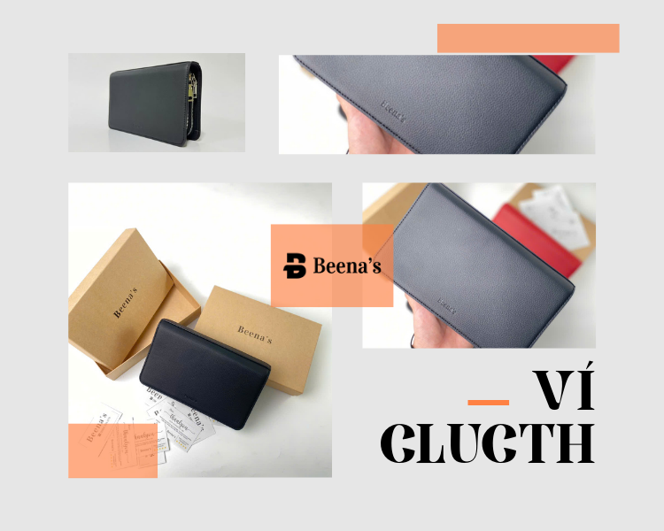 Ví clutch nam gọn nhẹ lịch sự khi đi tiệc 