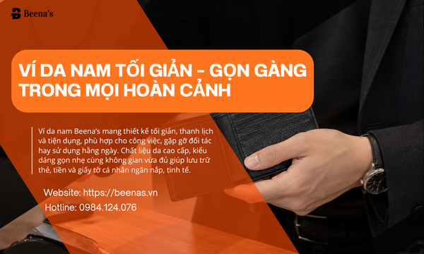 Ví Da Nam Tối Giản – Gọn Gàng Trong Mọi Hoàn Cảnh