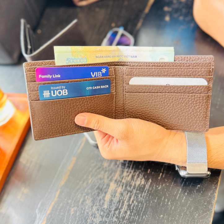 Ví da nam tối giản - Xu hướng phong cách 2026