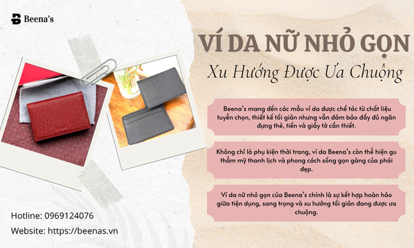 Ví da nữ nhỏ gọn - Xu hướng được ưa chuộng