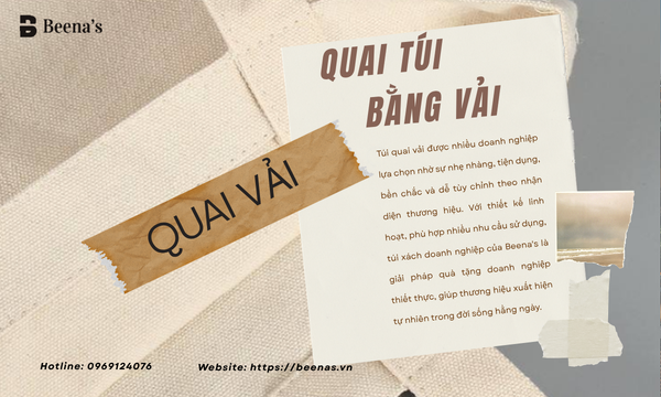 Vì sao nhiều doanh nghiệp chọn túi quai vải?