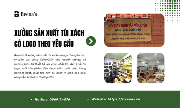 Xưởng sản xuất túi xách có logo theo yêu cầu